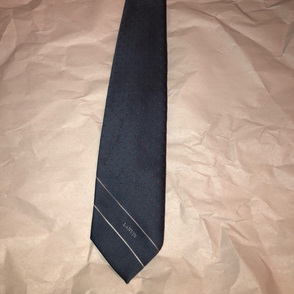 Lanvin MENS SLATE GRAY TIE.